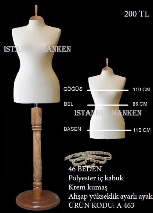 46 beden ahşap ayaklı terzi ve prova mankeni 46 beden ahşap ayaklı terzi ve prova mankeni