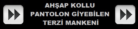  AHŞAP KUKLA KOLLU DEKORATİF TERZİ MANKENİ  