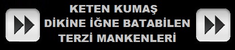  Keten Kumaşl İğne Batabilen Terzi Mankeni