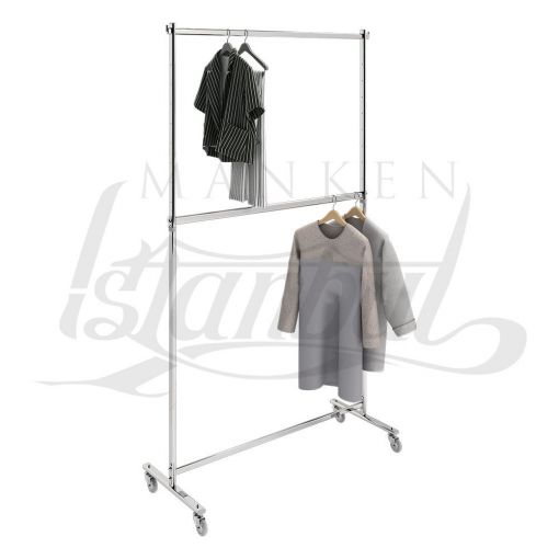 Çift katlı metal orta stand